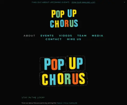 Popupchorus.com(PopUp Chorus) Screenshot
