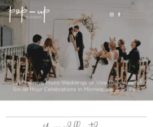 Popupweddingsmn.com(POPUP WEDDINGS MINNESOTA) Screenshot