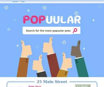 Popuular.com(Find the most popular products) Screenshot