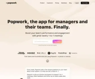 Pop.work(The app for managers and their teams) Screenshot
