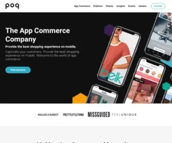 PoqCommerce.com(App Commerce Company) Screenshot