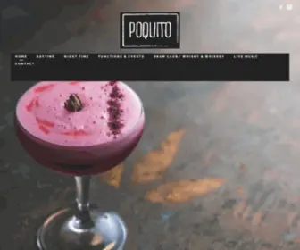 Poquitobar.com(Cafe & Bar Tory St) Screenshot