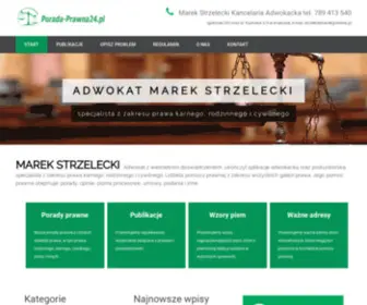 Porada-Prawna24.pl(Kancelaria adwokacka Marek Strzelecki) Screenshot