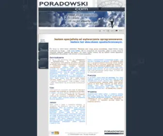 Poradowski.com(Home page of company) Screenshot