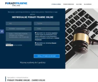 Poradyprawne-Online24.pl(Porady prawne online) Screenshot