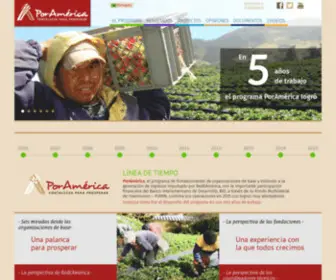 Poramerica.org(PorAmérica) Screenshot