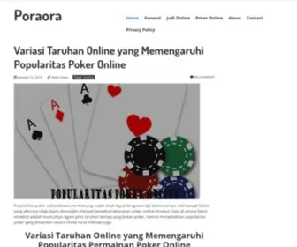 Poraora.com(Pora Ora is a free online quest based 3D virtual world designed to make learning fun for children) Screenshot