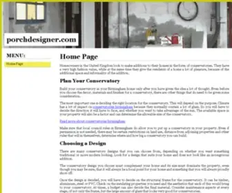 Porchdesigner.com(Premium domain) Screenshot