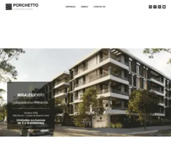 Porchetto.com.ar(Porchetto Construcciones) Screenshot