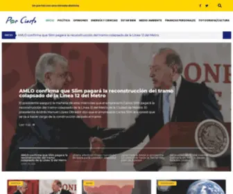 Porcierto.com.mx(Un portal con una mirada distinta) Screenshot