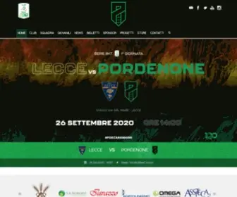 Pordenonecalcio.com(Pordenone Calcio) Screenshot