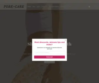 Porecareshop.com(PoreCare) Screenshot