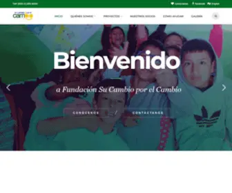 Porelcambio.org(Fundación Su Cambio por el Cambio) Screenshot