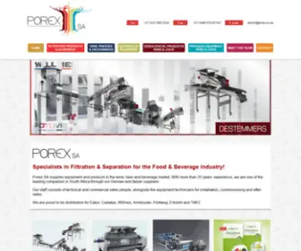 Porexrx.com(Filtration Equipment) Screenshot