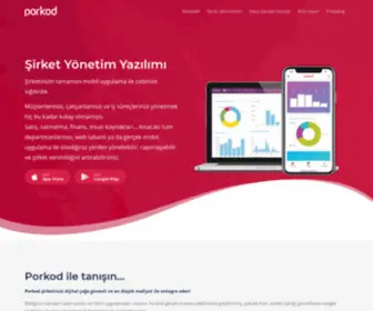 Porkod.com(CRM-ERP Mobil Uygulama, Mikro Yazılım Iphone Android Mobil Uygulaması) Screenshot