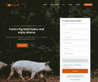 Porkvest.com(Nigeria's Foremost Pig Farm investment Platform) Screenshot