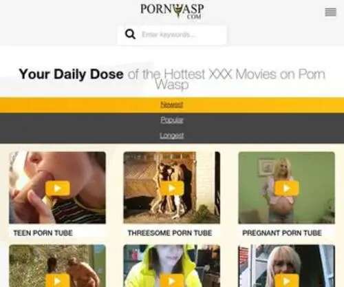 Pornwasp.com(PornWasp) Screenshot