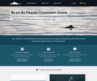 Porpoise.org(The Porpoise Conservation Society) Screenshot