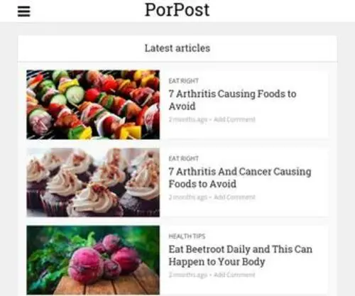 Porpost.com(Useful Articles For All Women) Screenshot