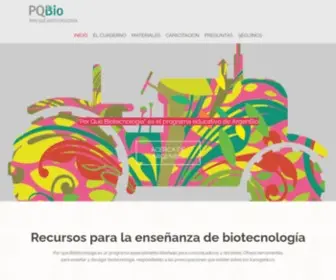 Porquebiotecnologia.com.ar(Inicio) Screenshot