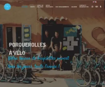 Porquerollesavelo.com(Location de vélo sur l'île de Porquerolle) Screenshot