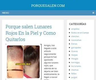 Porquesalen.com(Porque Salen) Screenshot