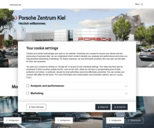 Porsche-Kiel.de(Herzlich willkommen ) Screenshot