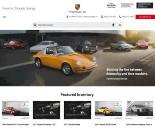 Porschecoloradosprings.com Screenshot