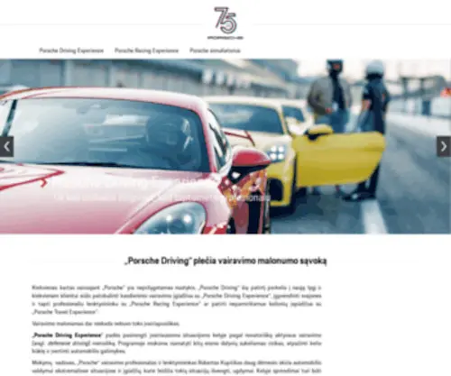 Porschedriving.lt(Porsche Vairavimo Akademija) Screenshot