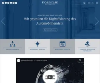 Porscheinformatik.com(Wir digitalisieren den Automobilhandel) Screenshot