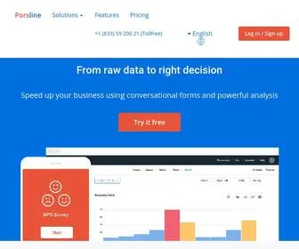 Porsline.com(Online Survey software & tools) Screenshot