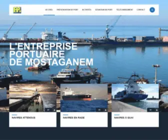 Port-Mostaganem.com(L'entreprise portuaire de Mostaganem) Screenshot