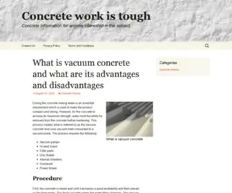 Port-O-Wall.com(Concrete work is tough) Screenshot