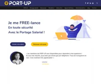 Port-UP.fr(Port-UP, Société de portage salarial informatique à Paris) Screenshot