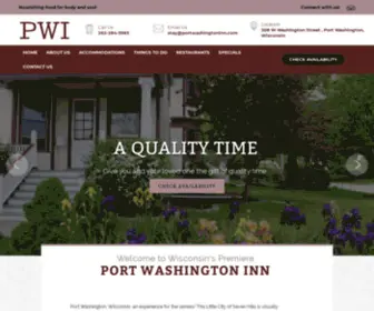 Port-Washington-INN.com(A Milwaukee Area Bed and Breakfast) Screenshot