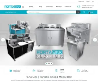 Porta-Sink.com(Portable Sinks & Mobile Bars) Screenshot