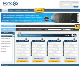 Porta80.com.br(Hospedagem) Screenshot