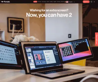 Portabl.com(Portable extra monitors for your laptop) Screenshot