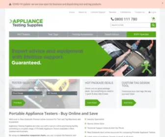 Portableappliancetesters.co.nz(Portable Appliance Testers) Screenshot