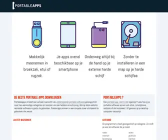 Portableapps.nl(De beste portable apps vind je op) Screenshot