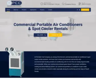 Portablecoolrentals.com(Portable Cool Company) Screenshot