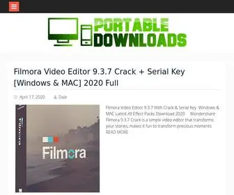 Portabledownloads.com(This site) Screenshot