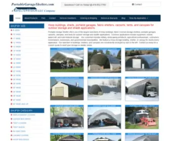 Portablegarageshelter.com(Portable Garage Shelter) Screenshot