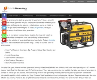 Portablegenerators360.com(Portable Generator GuideInverter Generators) Screenshot