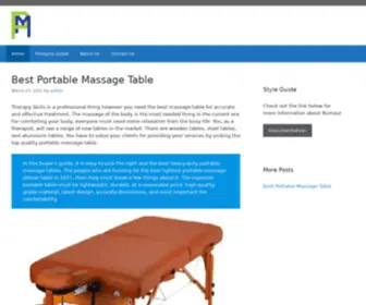 Portablemassage.net(Portable massage table) Screenshot