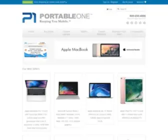 Portableone.com(Buy Custom Laptops and name brand tablets online at Portable One) Screenshot