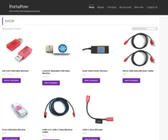 Portablepowersupplies.co.uk(Data security and charging accessories) Screenshot