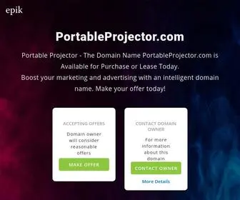 Portableprojector.com(The rare domain name) Screenshot