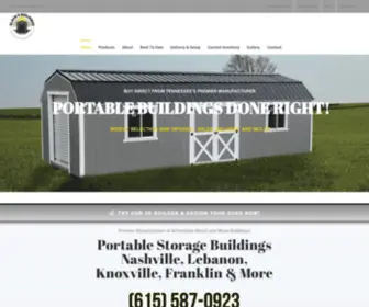 Portablestoragebuildingstn.com(Portable Storage Buildings Nashville) Screenshot