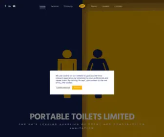 Portabletoiletslimited.com(The UK's best Portable Loos for Hire) Screenshot